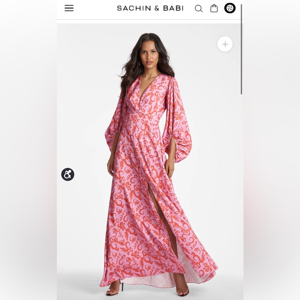 Sachin and Babi Jenny Gown; Never worn, new with tags.